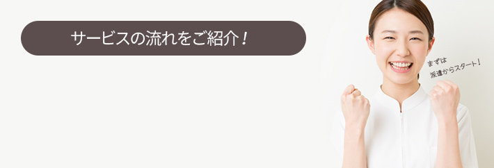 紹介予定派遣サポートサービスの流れ